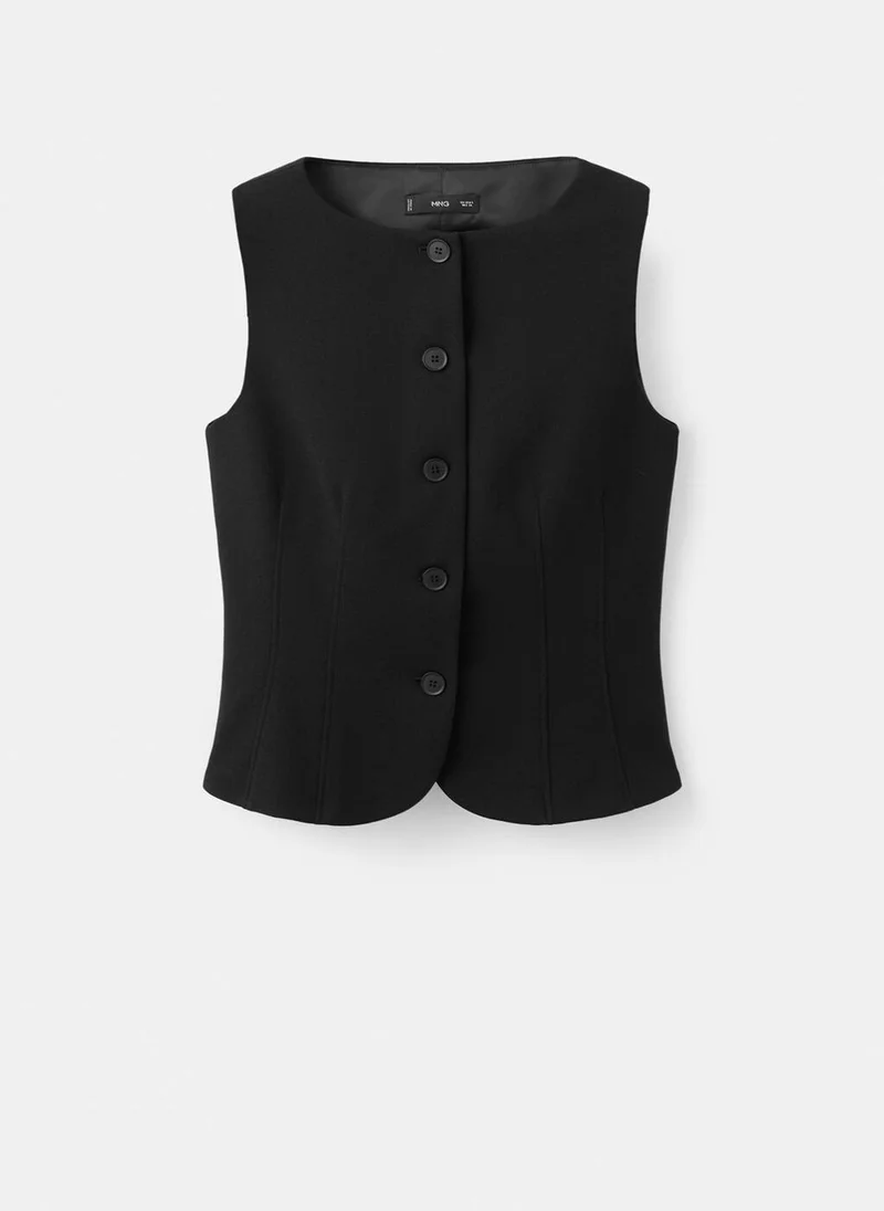 Mango  Suit waistcoat with buttons for Women | Best Price UAE